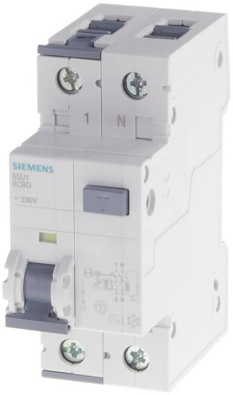 Ein FI-Schutzschalter von Siemens mit der Bezeichnung '5SU1 RCBO 230V'. Er dient dem Schutz vor elektrischen Fehlerströmen.
