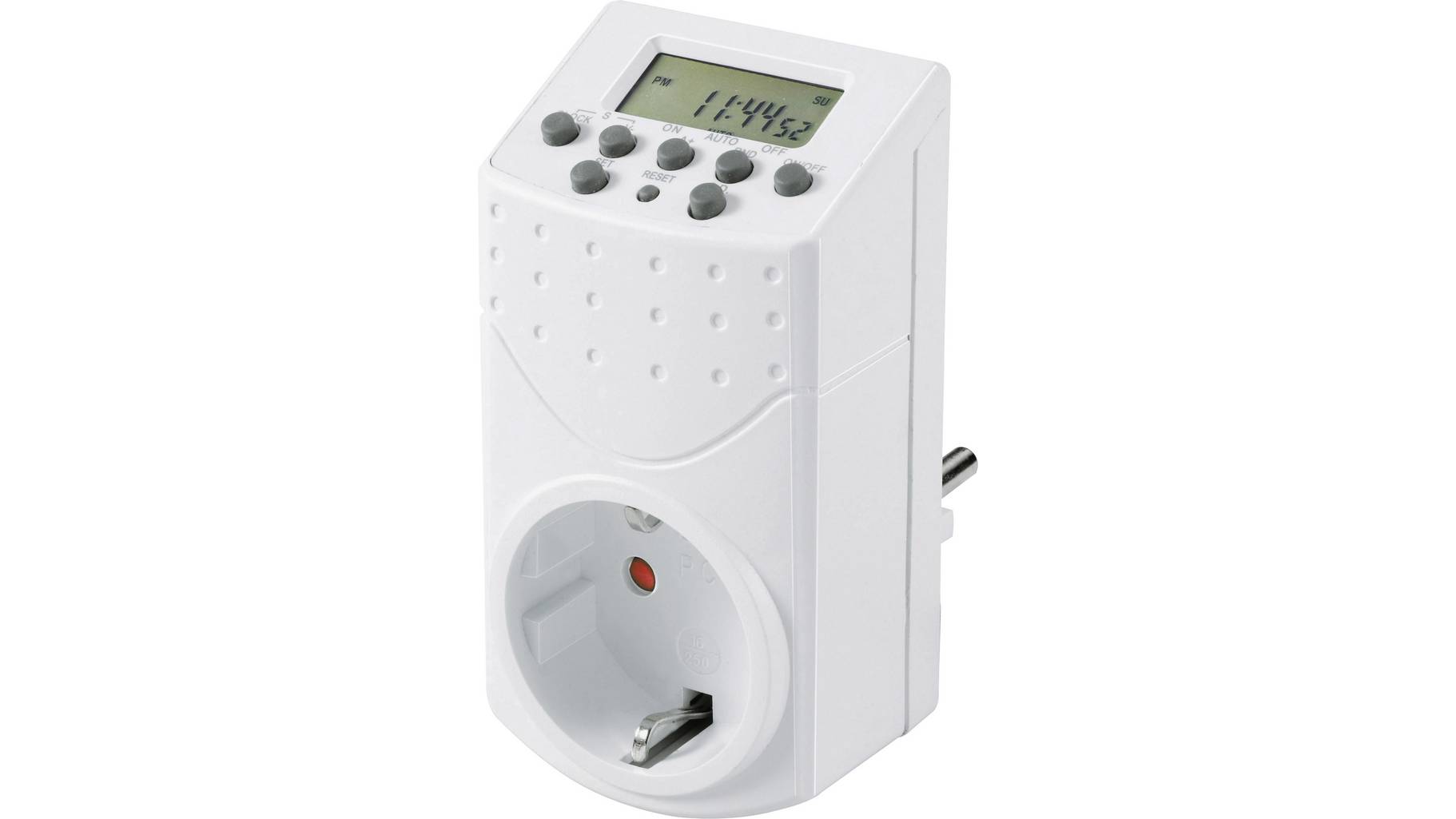 Base Tech Timer Basetech 1528580 Steckdosen-Zeitschaltuhr digital Wochenprogramm 1800W ...