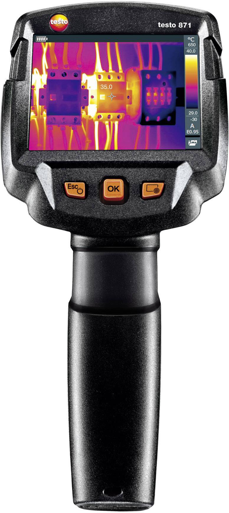 testo 871 Wärmebildkamera  -30 bis +650 °C 240 x 180 Pixel 9 Hz