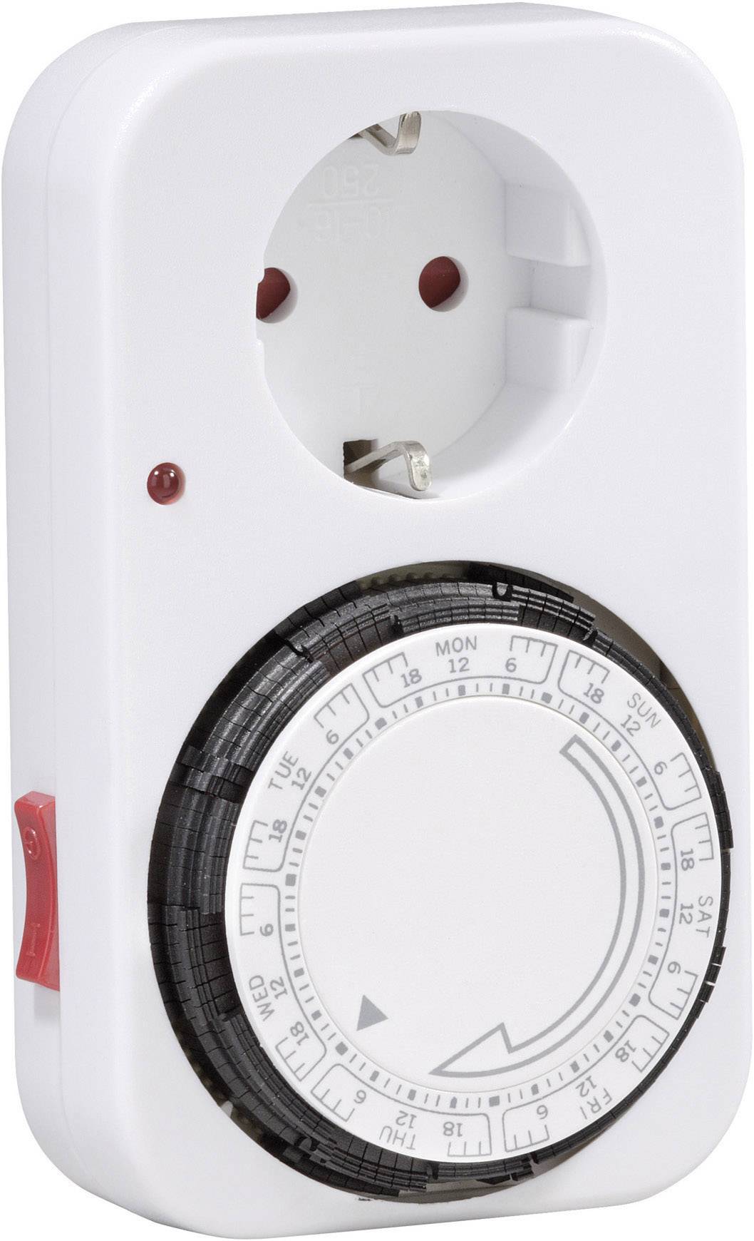 Sygonix SY-5045304 Steckdosen-Timer analog Wochenprogramm 3680W IP20 Dauerbetrieb