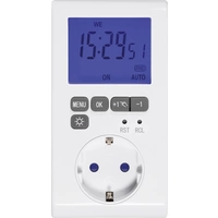 Sygonix SY-3057190 Steckdosen-Zeitschaltuhr digital Wochenprogramm 3680W IP20 Countdown-Funktion, Timer-Funktion Sygonix SY-3057190 Steckdosen-Zeitschaltuhr digital Wochenprogramm 3680W IP20 Countdown-Funktion, Timer-Funktion