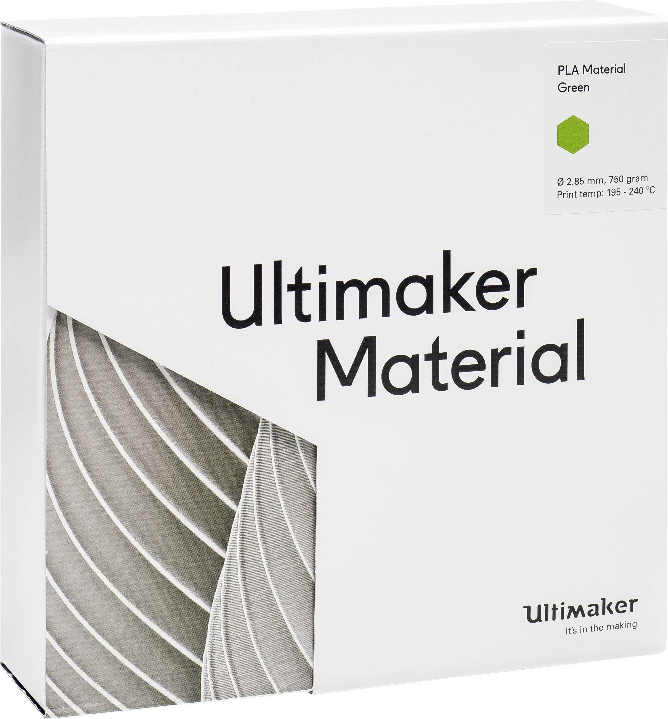 Ultimaker PLA - M0751 Green 750 - 211399 Filament PLA 2.85mm 750g Grün 1St.