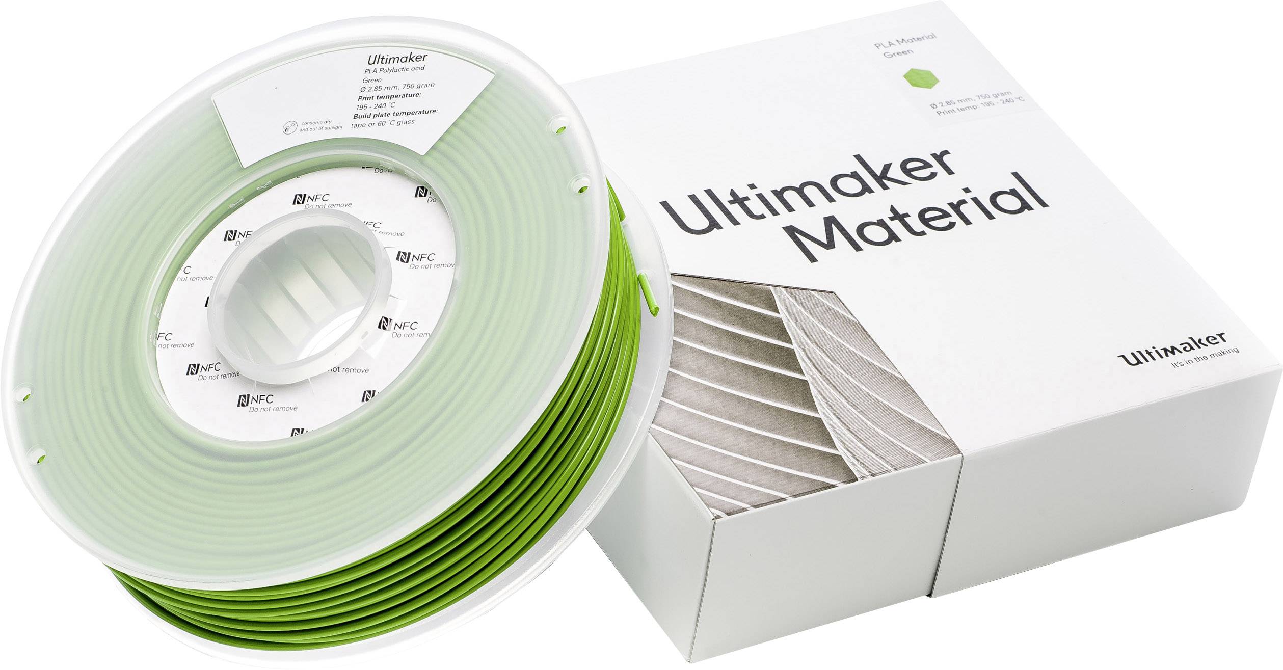 Ultimaker PLA - M0751 Green 750 - 211399 Filament PLA 2.85mm 750g Grün 1St.