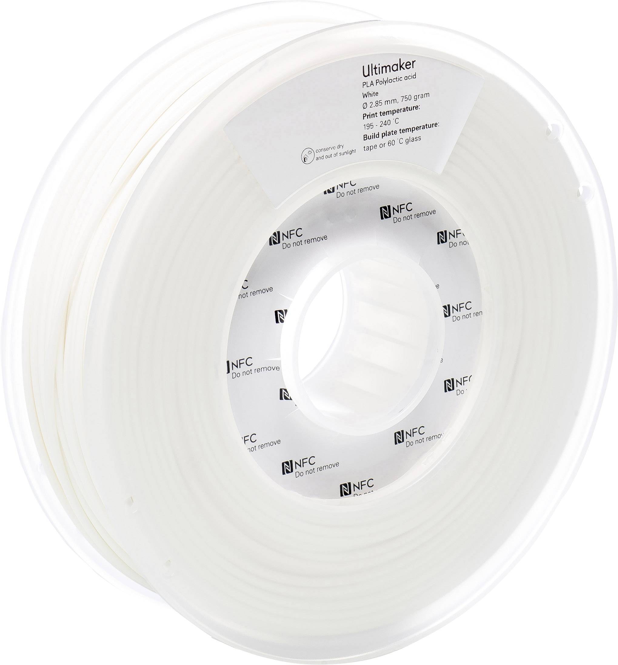 Ultimaker PLA - M0751 White 750 - 211399 Filament PLA 2.85mm 750g Weiß 1St.