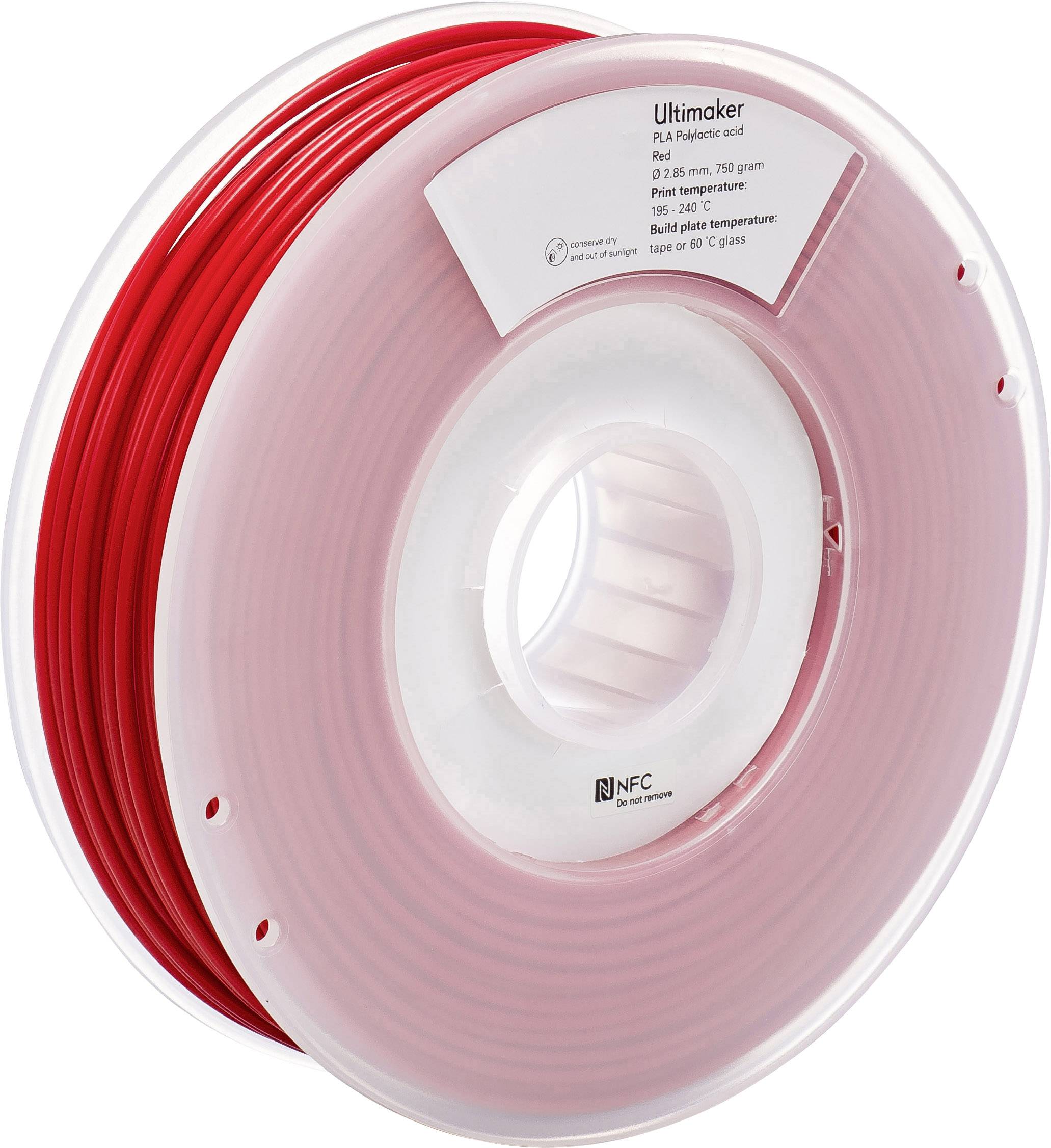 Ultimaker PLA - M0751 Red 750 - 211399 Filament PLA 2.85mm 750g Rot 1St.