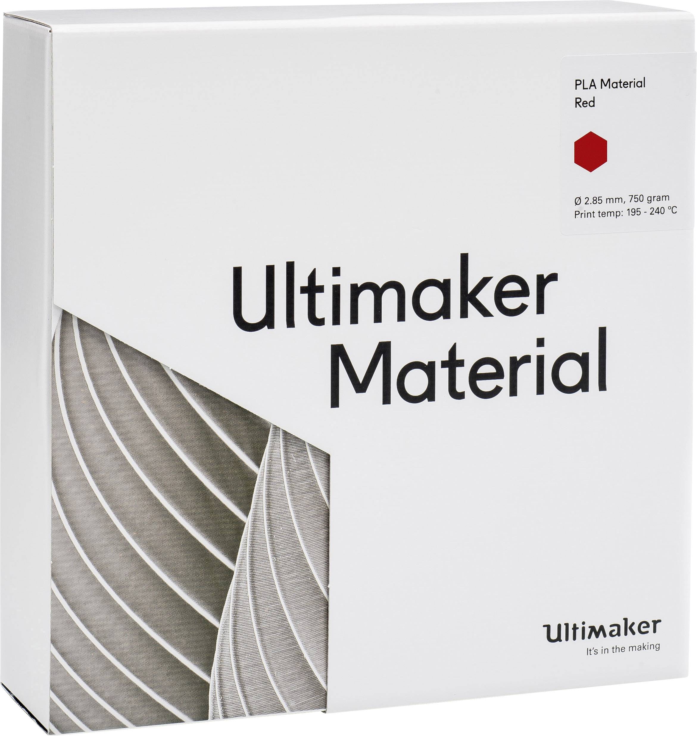 Ultimaker PLA - M0751 Red 750 - 211399 Filament PLA 2.85mm 750g Rot 1St.