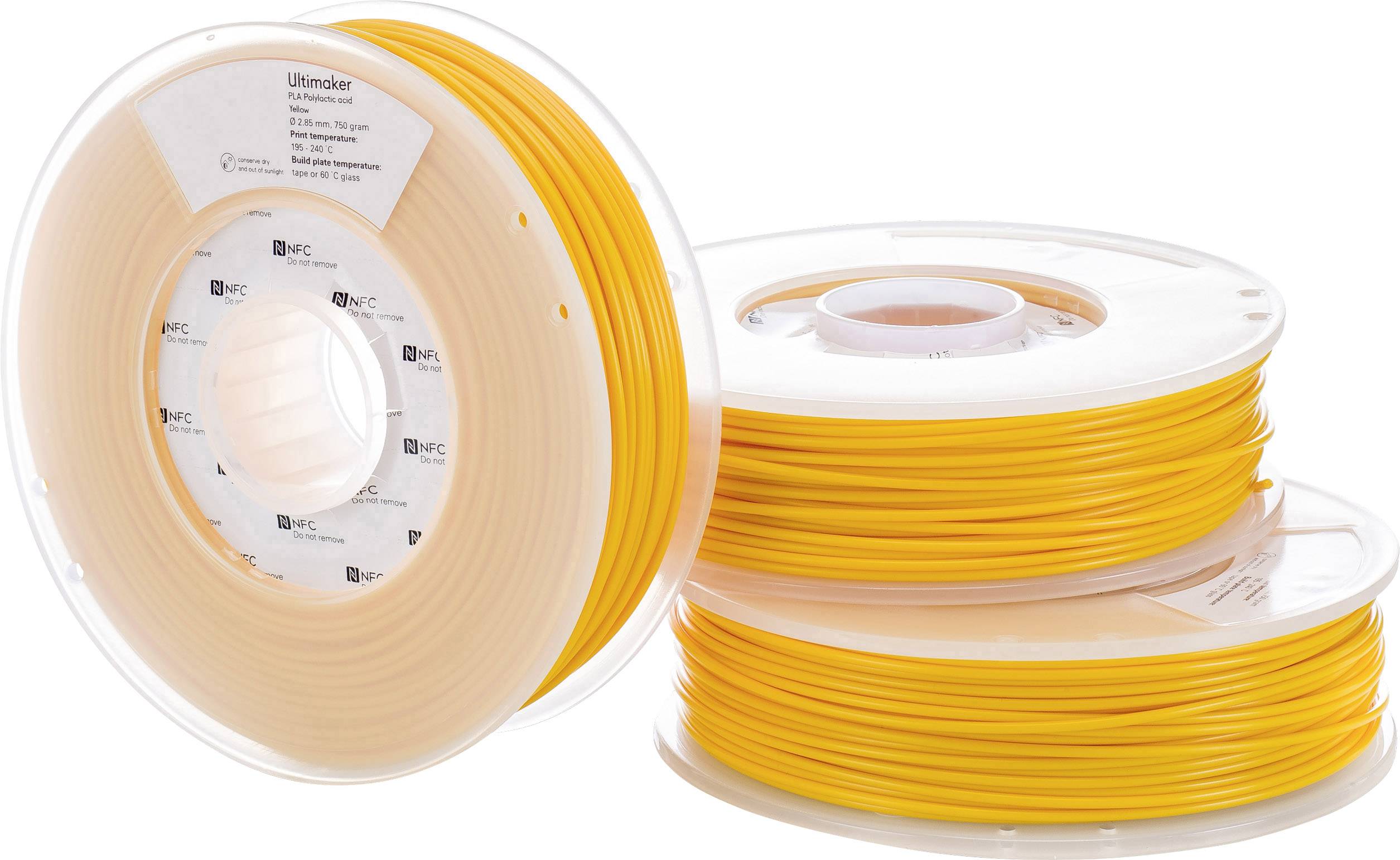 Ultimaker PLA - M0751 Yellow 750 - 211399 Filament PLA 2.85mm 750g Gelb 1St.