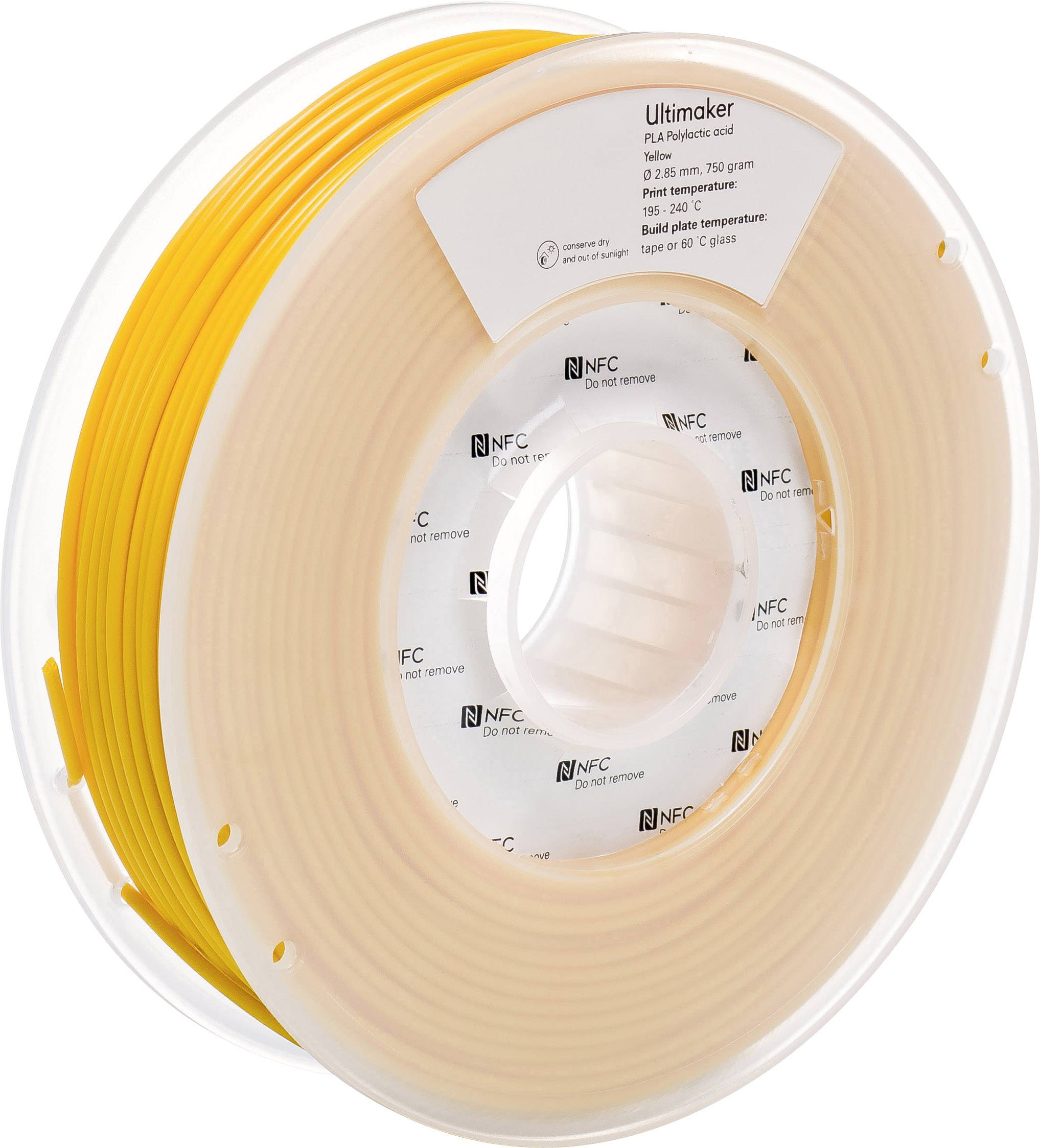 Ultimaker PLA - M0751 Yellow 750 - 211399 Filament PLA 2.85mm 750g Gelb 1St.