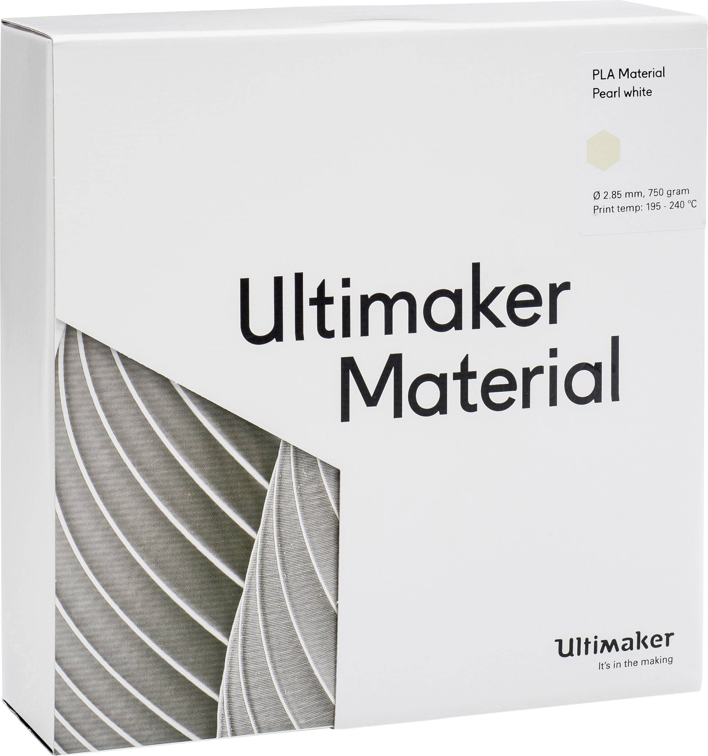 Ultimaker PLA - M0751 Pearl White 750 - 211399 Filament PLA 2.85mm 750g Pearl White 1St.