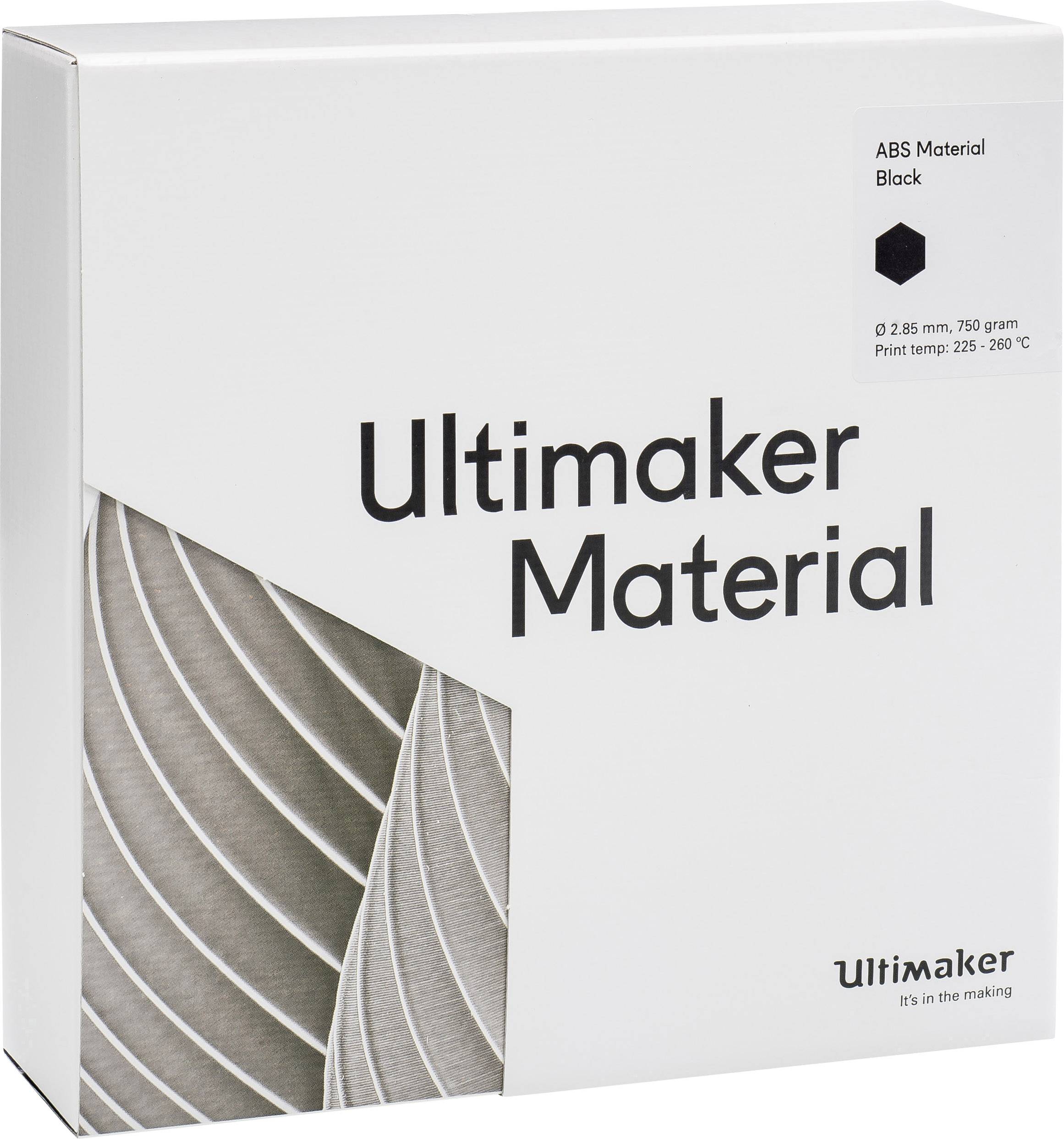 Ultimaker M2560 Black 750 Filament ABS 2.85mm 750g Schwarz 1St.