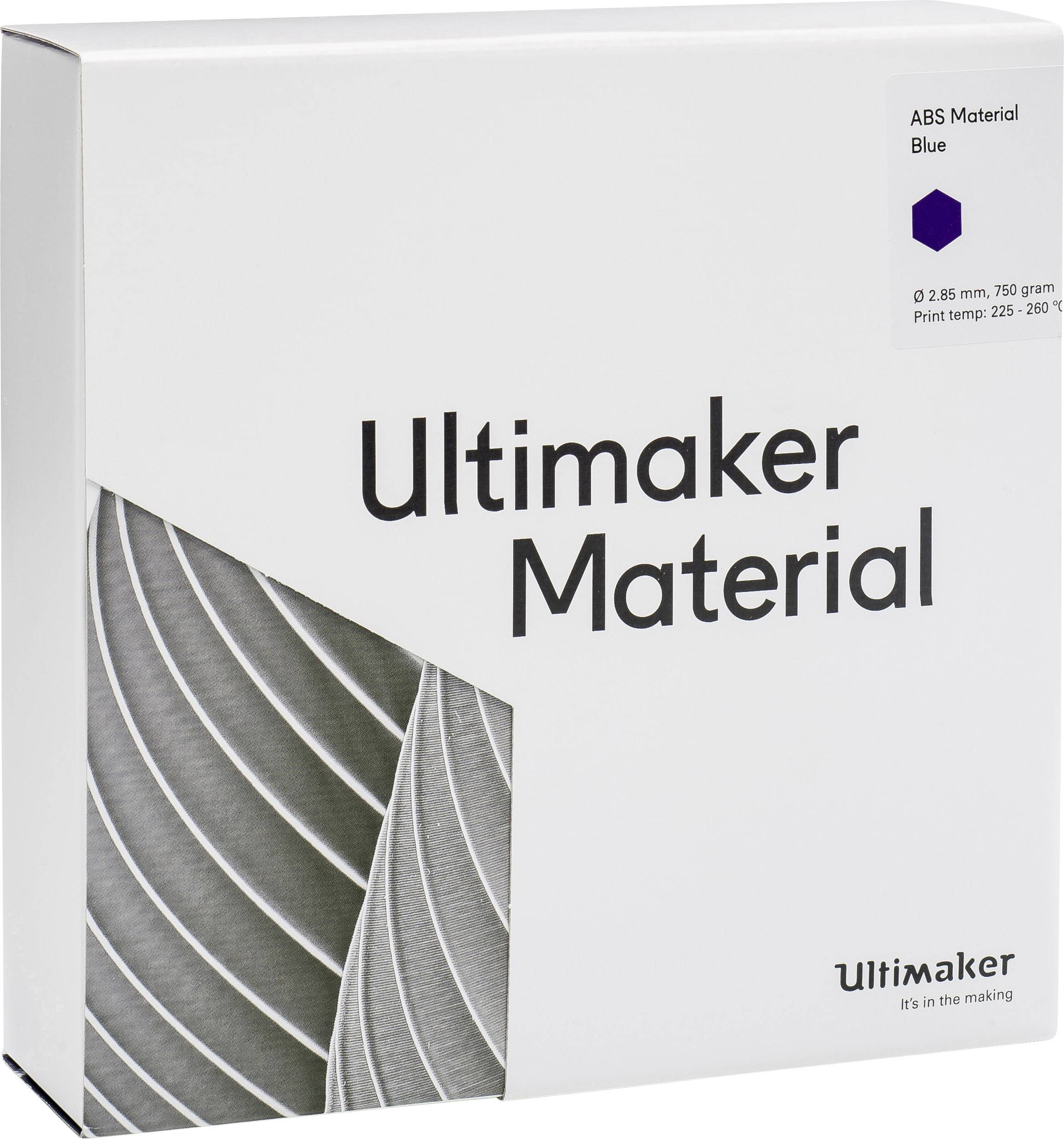 Ultimaker ABS - M2560 Blue 750 - 206127 Filament ABS 2.85mm 750g Blau 1St.