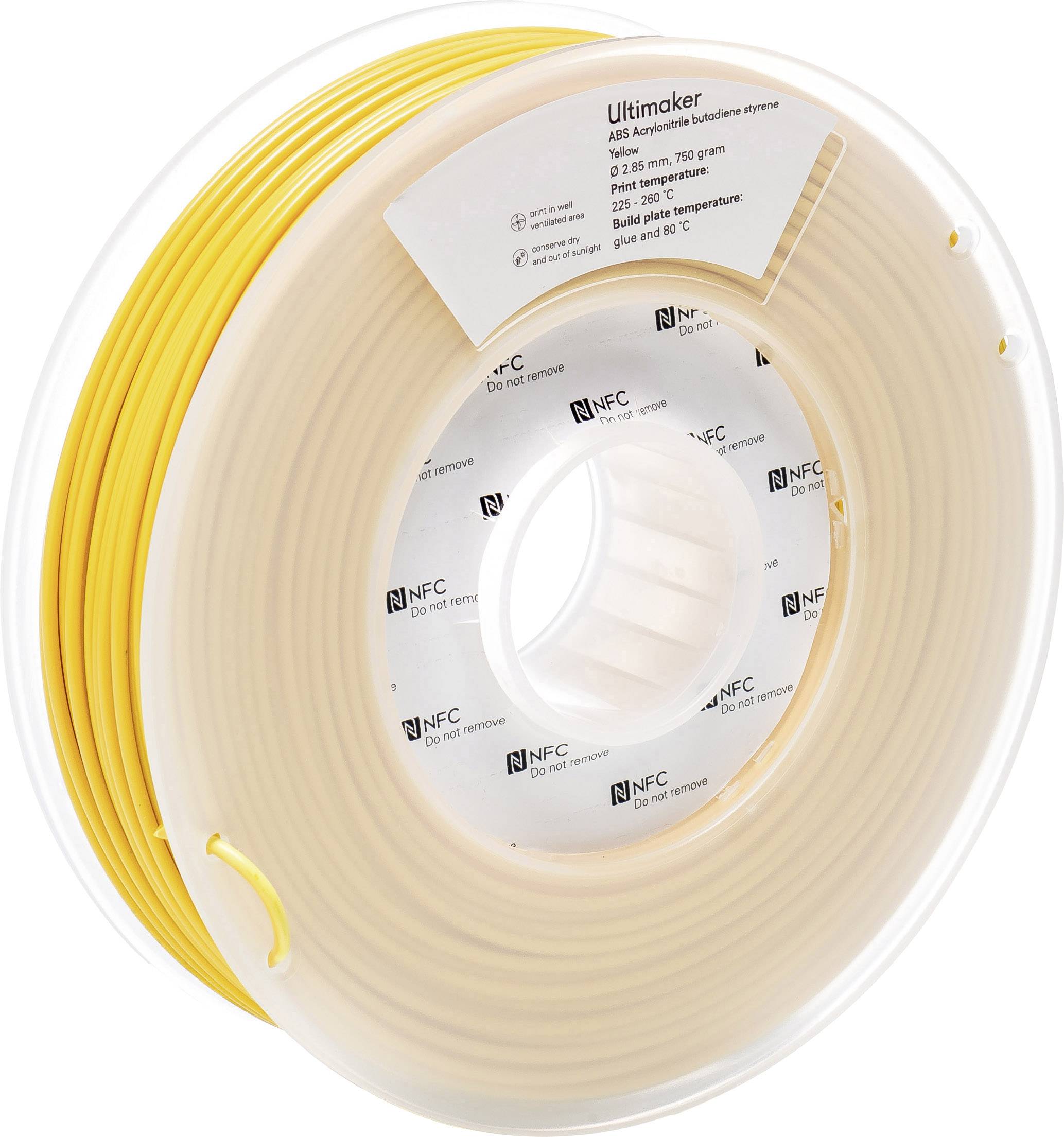 Ultimaker ABS - M2560 Yellow 750 - 206127 Filament ABS 2.85mm 750g Gelb 1St.