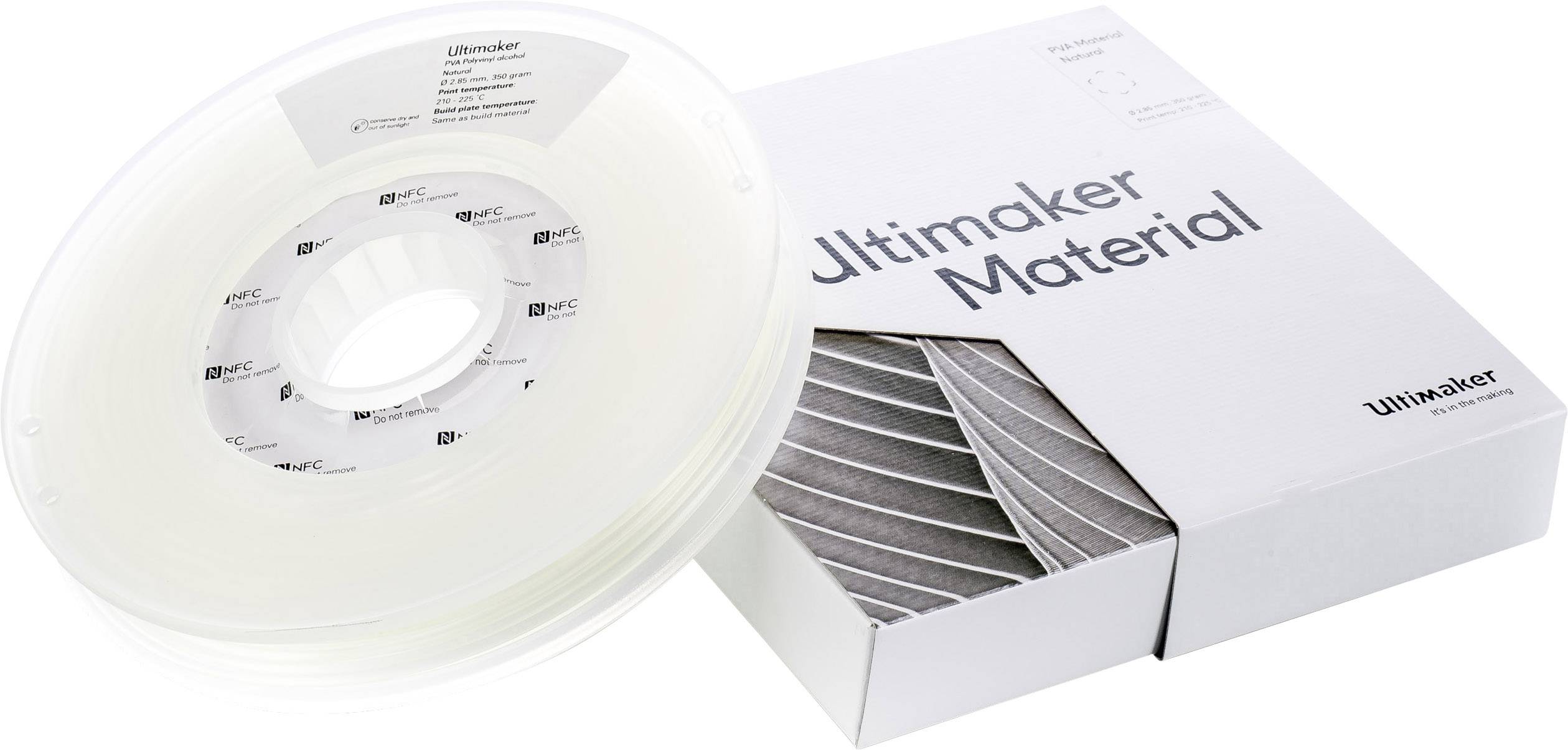 Ultimaker PVA - M0952 Natural 350 - 206127 Filament PVA 2.85mm 350g Transparent 1St.