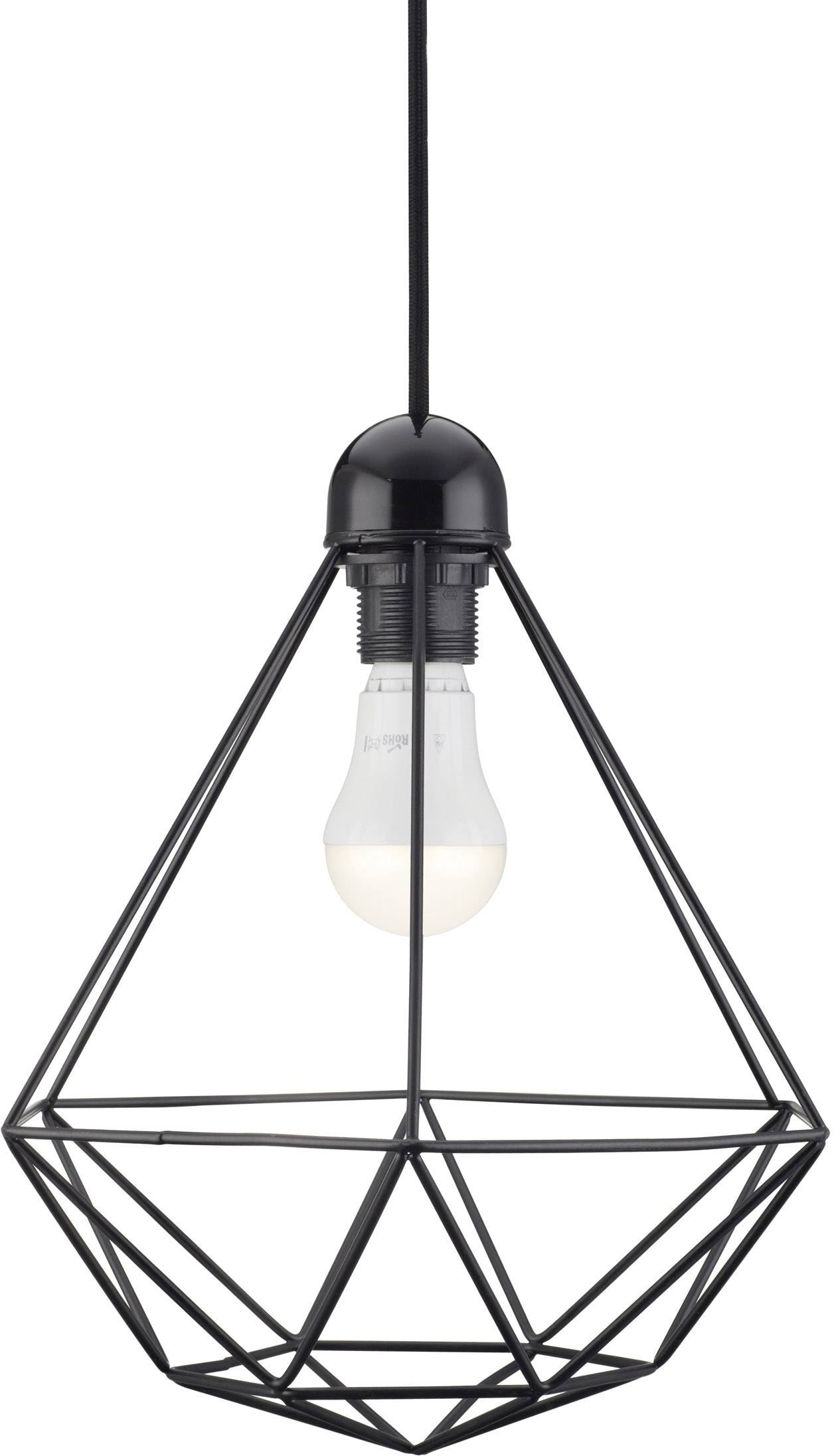 Nordlux Tees 84863003 Pendelleuchte LED E27 60 W Schwarz