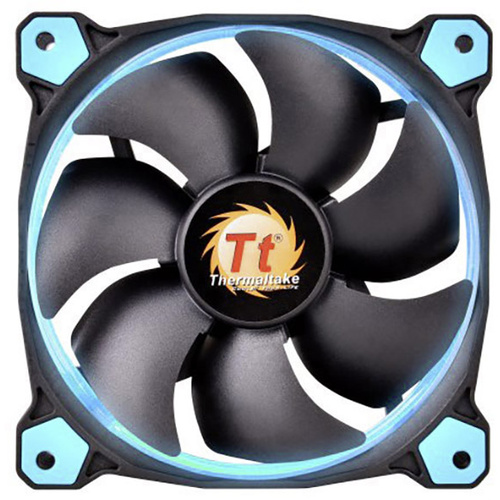 Thermaltake Riing 14 PC-Gehäuse-Lüfter Blau (B x H x T) 140 x 140 x 25 mm inkl. LED-Beleuchtung
