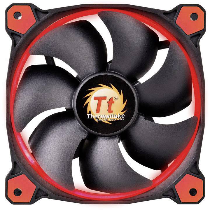 Thermaltake Riing 14 PC-Gehäuse-Lüfter Rot (B x H x T) 140 x 140 x 25 mm inkl. LED-Beleuchtung