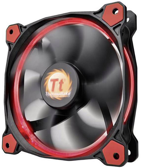 Thermaltake Riing 14 PC-Gehäuse-Lüfter Rot (B x H x T) 140 x 140 x 25 mm inkl. LED-Beleuchtung
