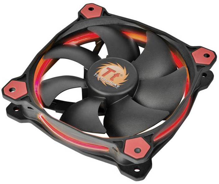 Thermaltake Riing 14 PC-Gehäuse-Lüfter Rot (B x H x T) 140 x 140 x 25 mm inkl. LED-Beleuchtung