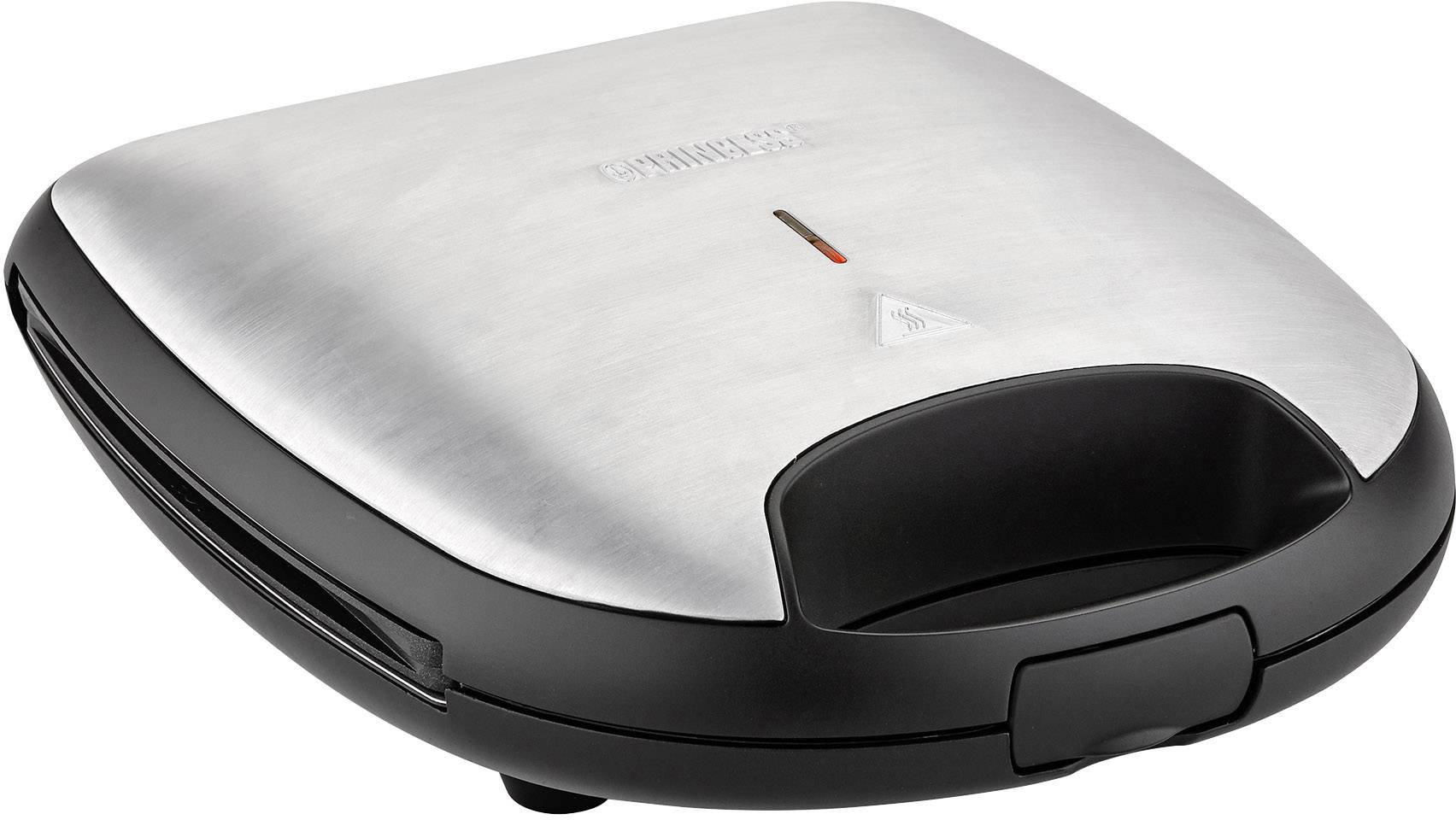 Princess XXL - schelpvorm Sandwichmaker Silber, Schwarz