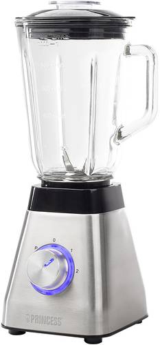 Princess Compact Power Standmixer 500W Edelstahl, Schwarz
