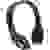 Technaxx BT-X27 Bluetooth®, kabelgebunden HiFi Kopfhörer Over Ear Faltbar, FM-Radio Schwarz