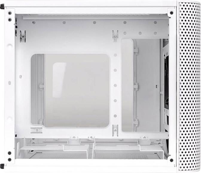 Thermaltake Core V1 Snow Mini-Tower PC-Gehäuse Weiß 1 vorinstallierter Lüfter, LCS Kompatibel
