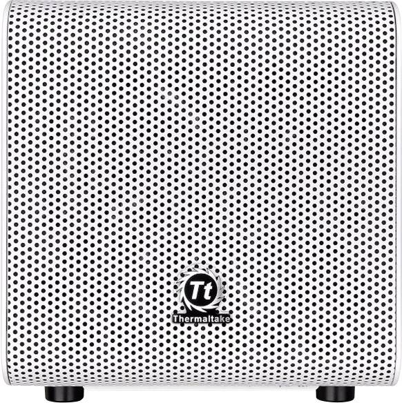 Thermaltake Core V1 Snow Mini-Tower PC-Gehäuse Weiß 1 vorinstallierter Lüfter, LCS Kompatibel