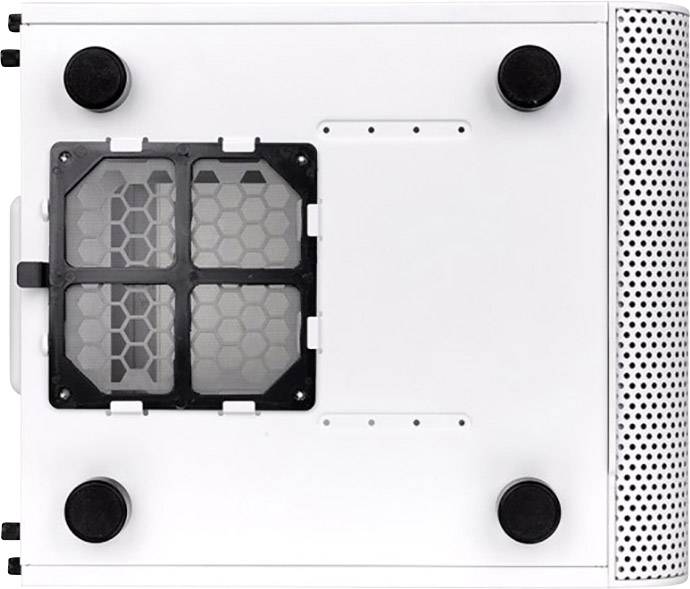 Thermaltake Core V1 Snow Mini-Tower PC-Gehäuse Weiß 1 vorinstallierter Lüfter, LCS Kompatibel