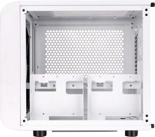 Thermaltake Core V1 Snow Mini-Tower PC-Gehäuse Weiß 1 vorinstallierter Lüfter, LCS Kompatibel