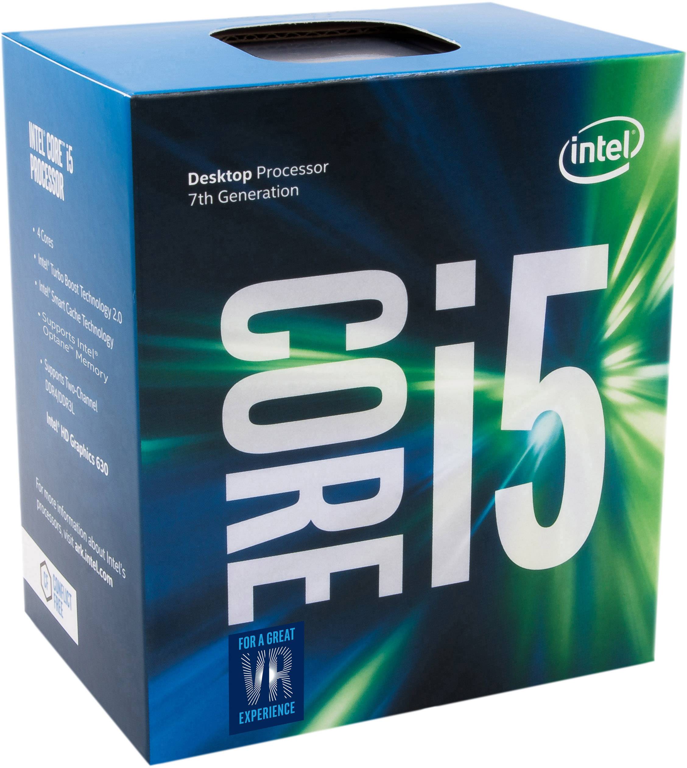 Intel® Core™ i5 i5-7600 4 x 3.5 GHz Quad Core Prozessor (CPU) Boxed Sockel (PC): Intel® LGA 1151 65 W