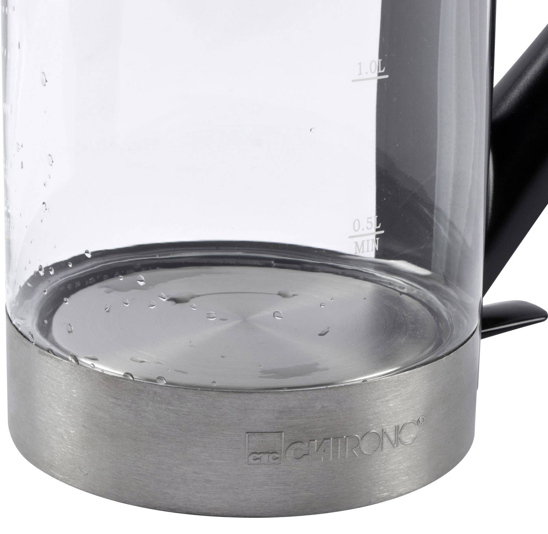 Clatronic WKS 3641 Wasserkocher schnurlos Edelstahl