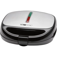 Clatronic ST/WA 3670 Waffeleisen mit wechselbaren Platten Schwarz, Edelstahl Clatronic ST/WA 3670 Waffeleisen mit wechselbaren Platten Schwarz, Edelstahl