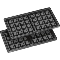 Clatronic ST/WA 3670 Waffeleisen mit wechselbaren Platten Schwarz, Edelstahl Clatronic ST/WA 3670 Waffeleisen mit wechselbaren Platten Schwarz, Edelstahl