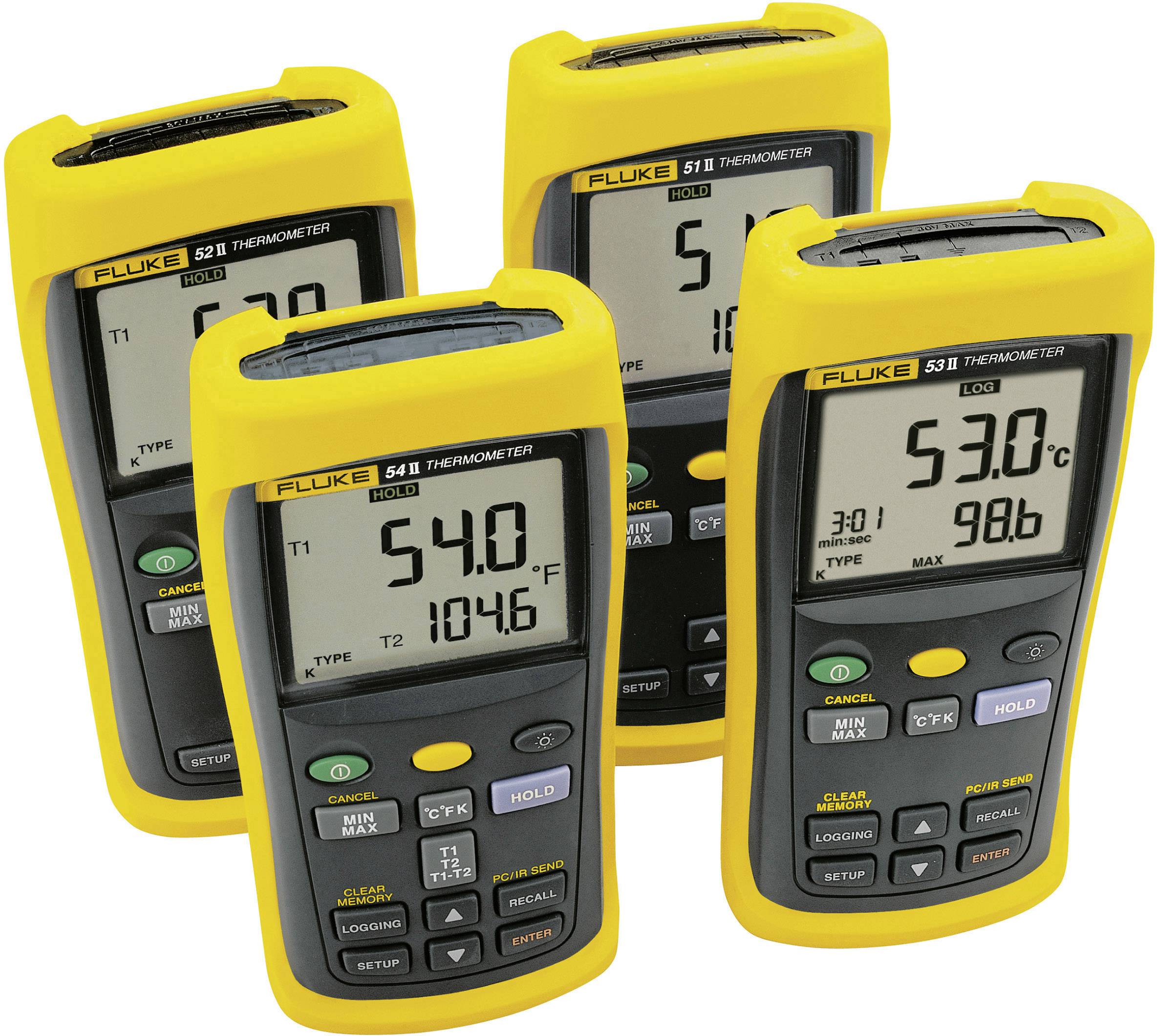 Fluke 53 II B Temperatur-Messgerät -250 - +1767°C Fühler-Typ J, K, T, E, R, S, N