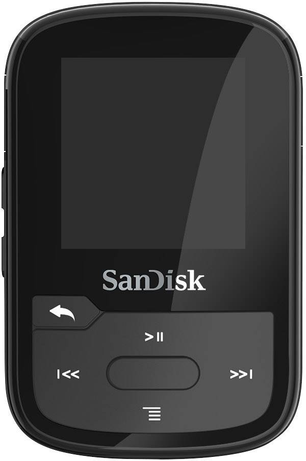 SanDisk MP3Player 16GB Schwarz Befestigungsclip, Bluetooth