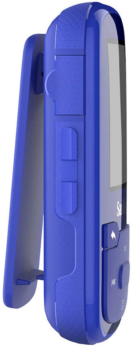SanDisk MP3-Player 16GB Blau Befestigungsclip, Bluetooth®, Wasserdicht