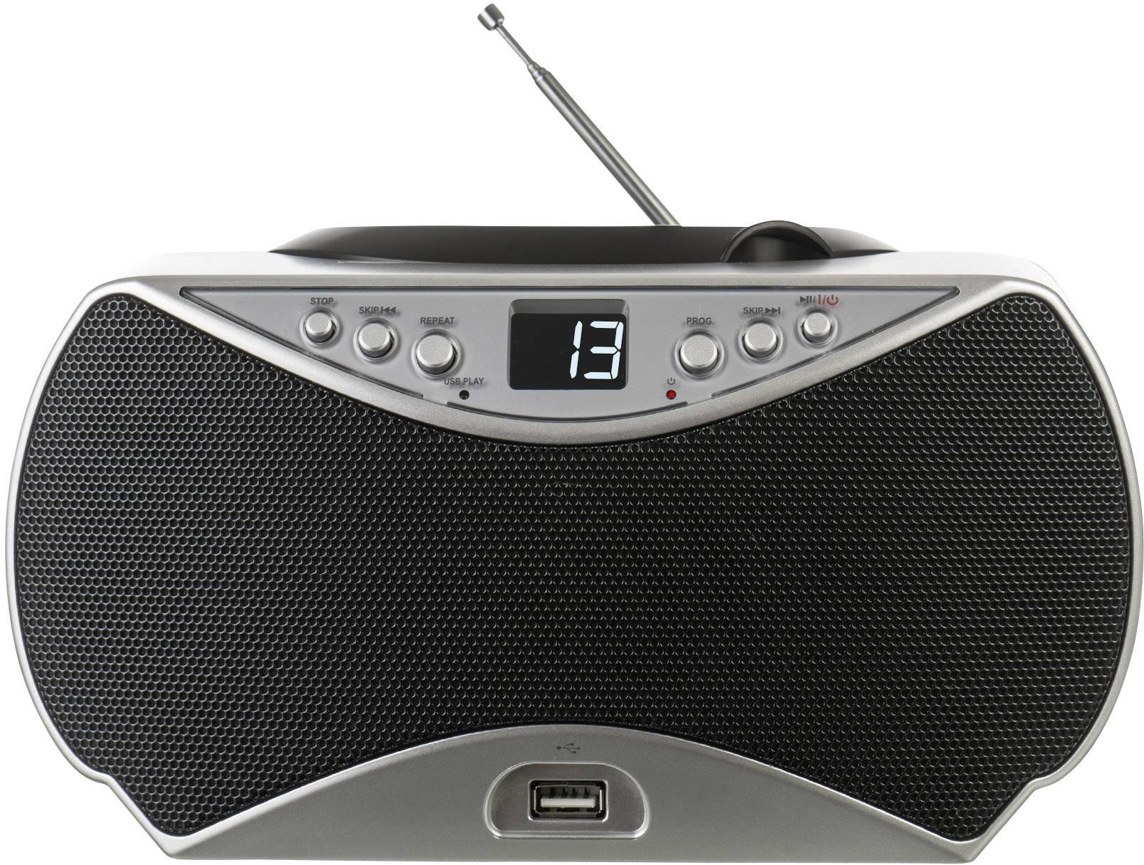 Dual P 396 CD-Radio UKW AUX, CD, USB Silber