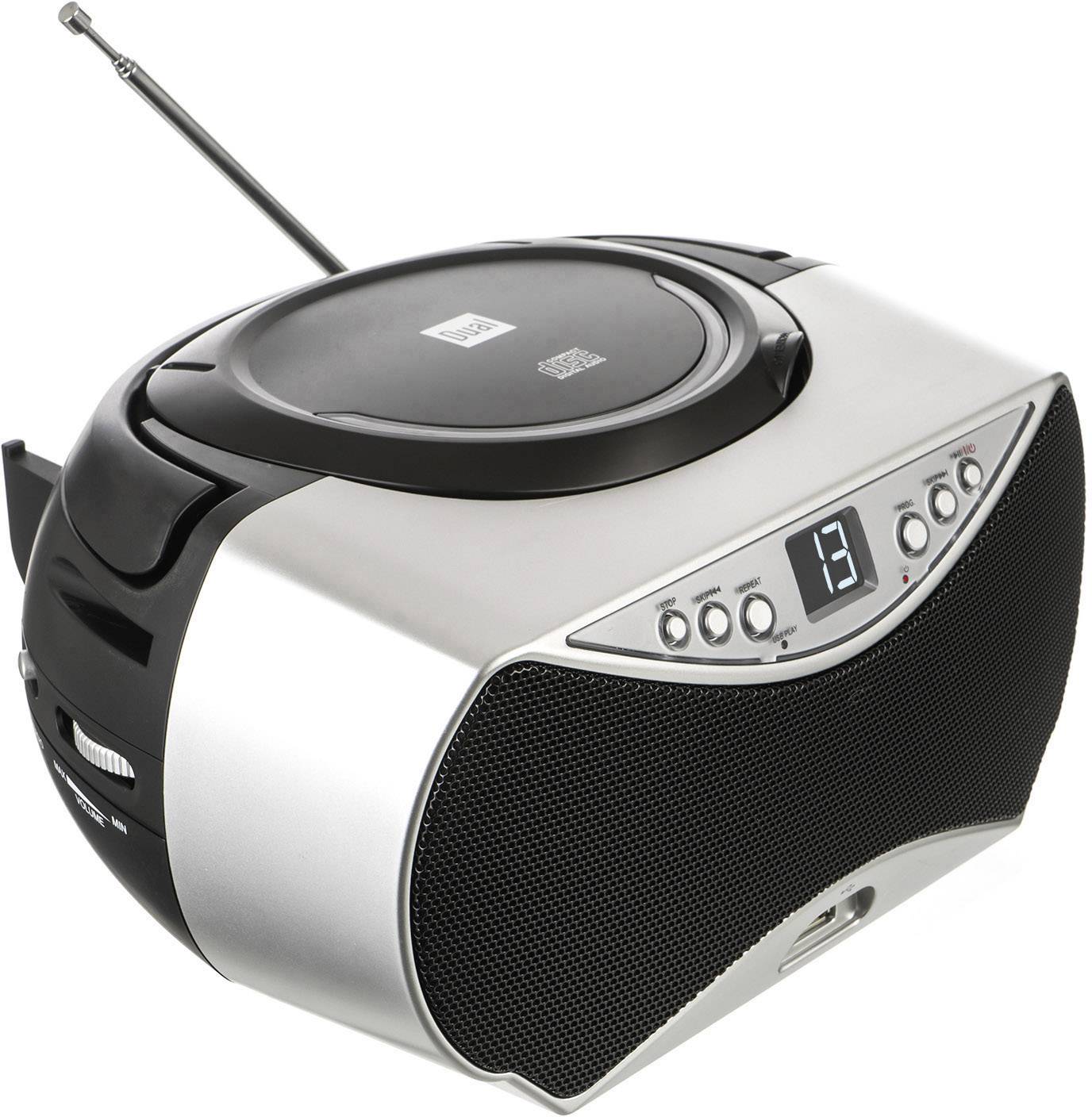 Dual P 396 CD-Radio UKW AUX, CD, USB Silber