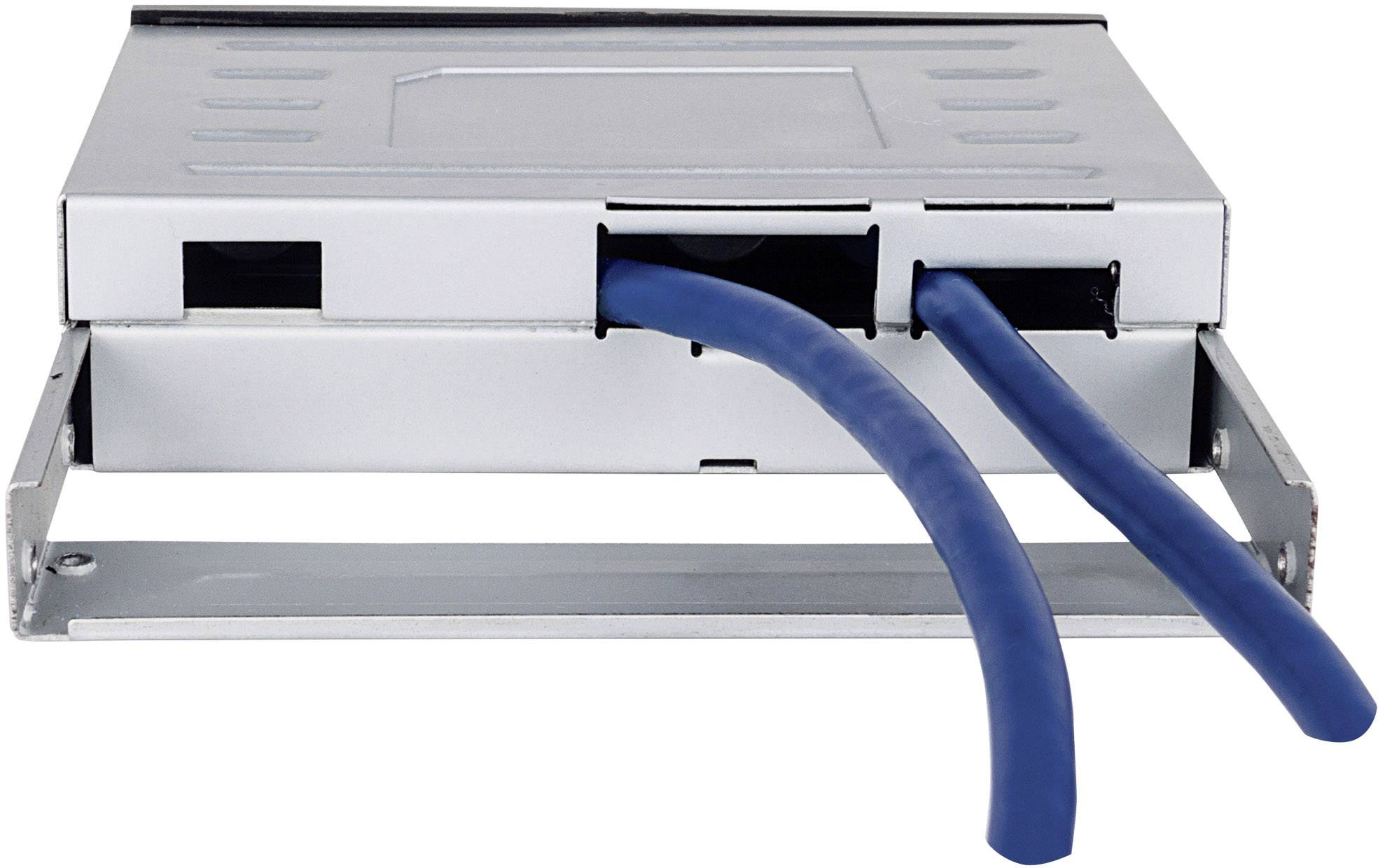 Manhattan 2 Port USB 3.0-Fronteinschub-Hub Schwarz