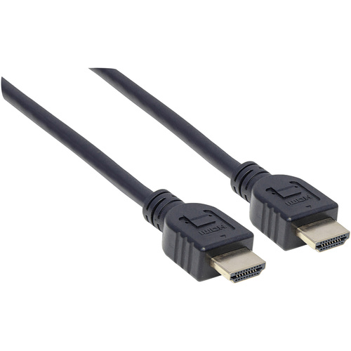 Manhattan HDMI Anschlusskabel HDMI-A Stecker, HDMI-A Stecker 10.00m Schwarz 353977 UL-zertifiziert, Ultra HD (4k) HDMI HDMI-Kabel