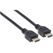 Manhattan HDMI Anschlusskabel HDMI-A Stecker, HDMI-A Stecker 2.00m Schwarz 353939 UL-zertifiziert, Ultra HD (4k) HDMI HDMI-Kabel