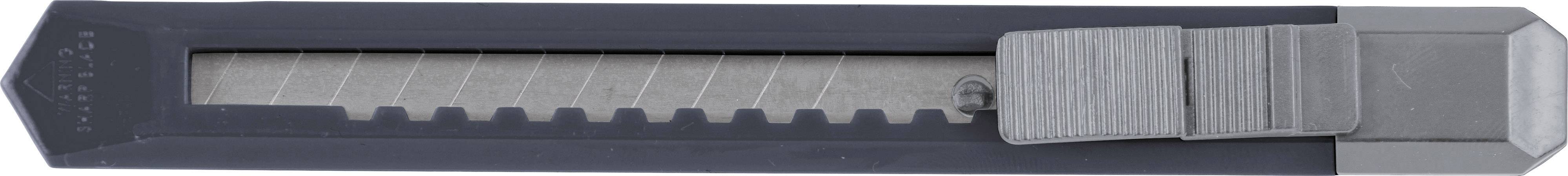 Messer mit einziehbarer Klinge und geriffeltem Griff zur sicheren Handhabung.