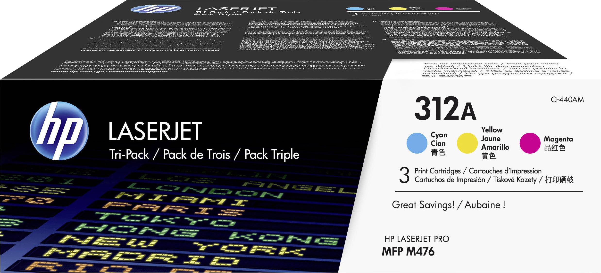 HP Toner 312A Original Kombi-Pack Cyan, Magenta, Gelb 2700 Seiten CF440AM