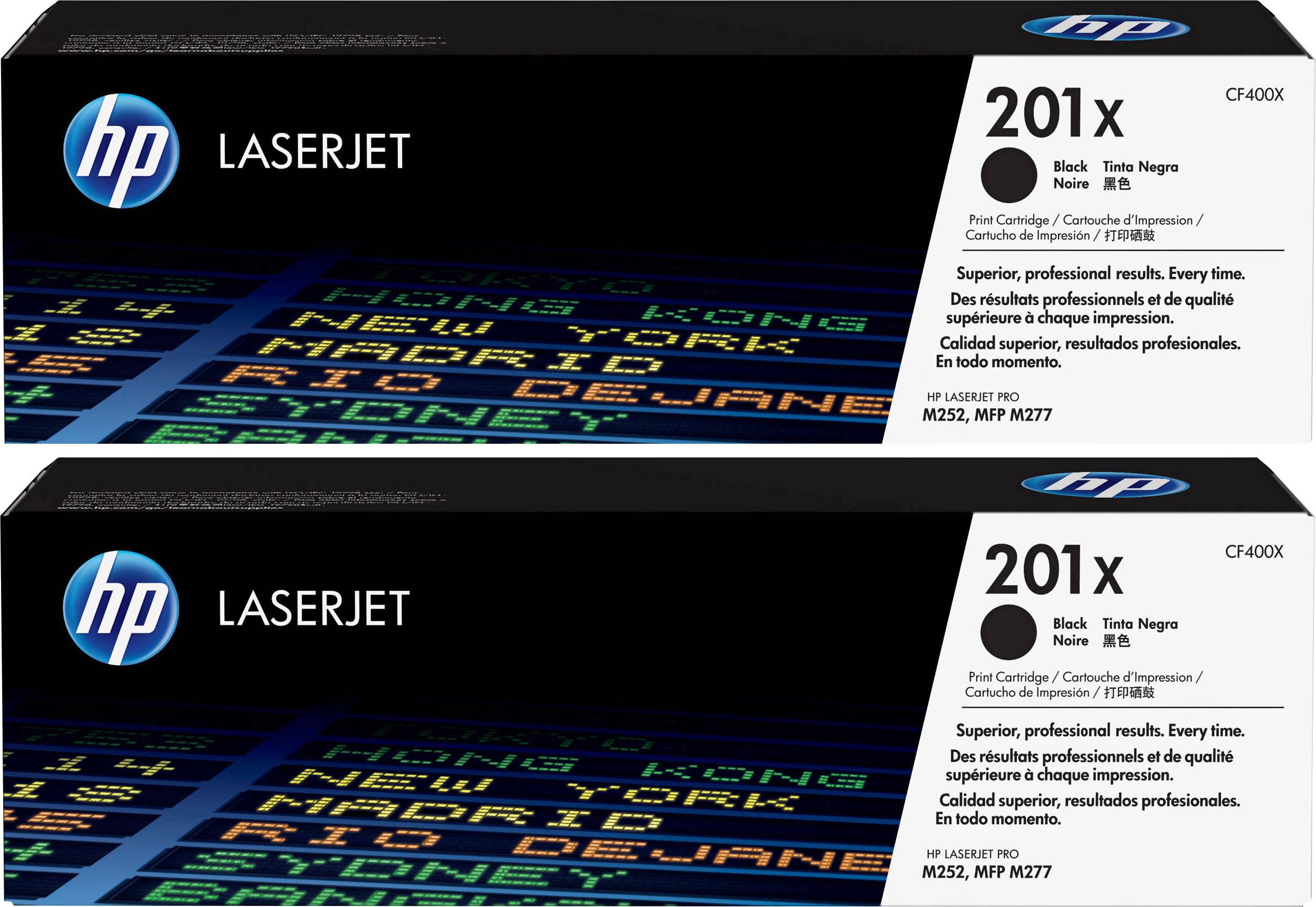 HP Toner 201XD Original 2er-Pack Schwarz 2800 Seiten CF400XD