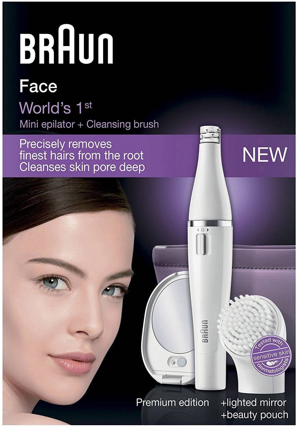 Braun Epilierer Gesichtsreinigungsbürste Face 830 Weiß