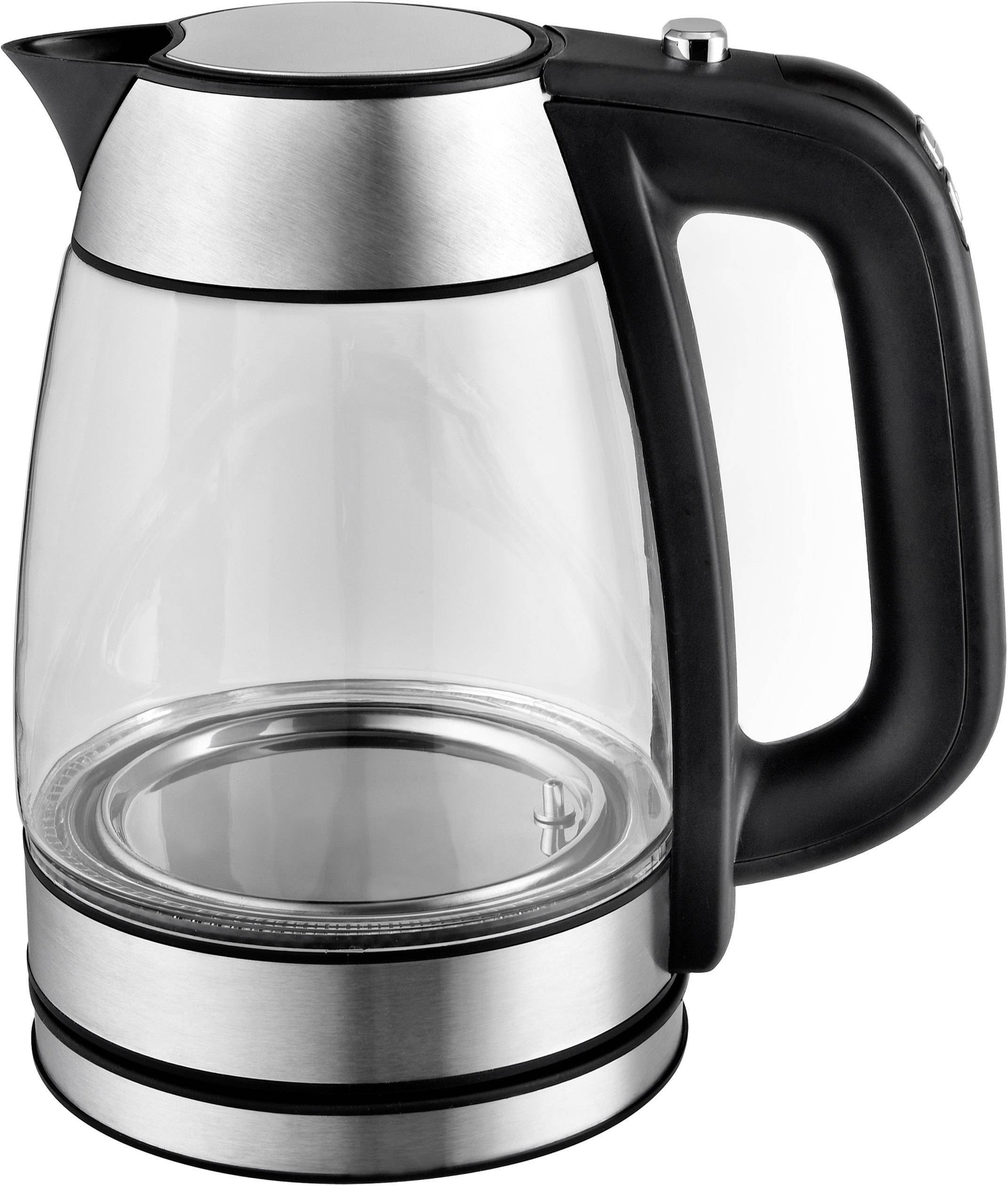 TKG Team Kalorik TKG JK 1040 Wasserkocher schnurlos, mit Display, Temperaturvorwahl Glas Fassungsvermögen: 1.7 l