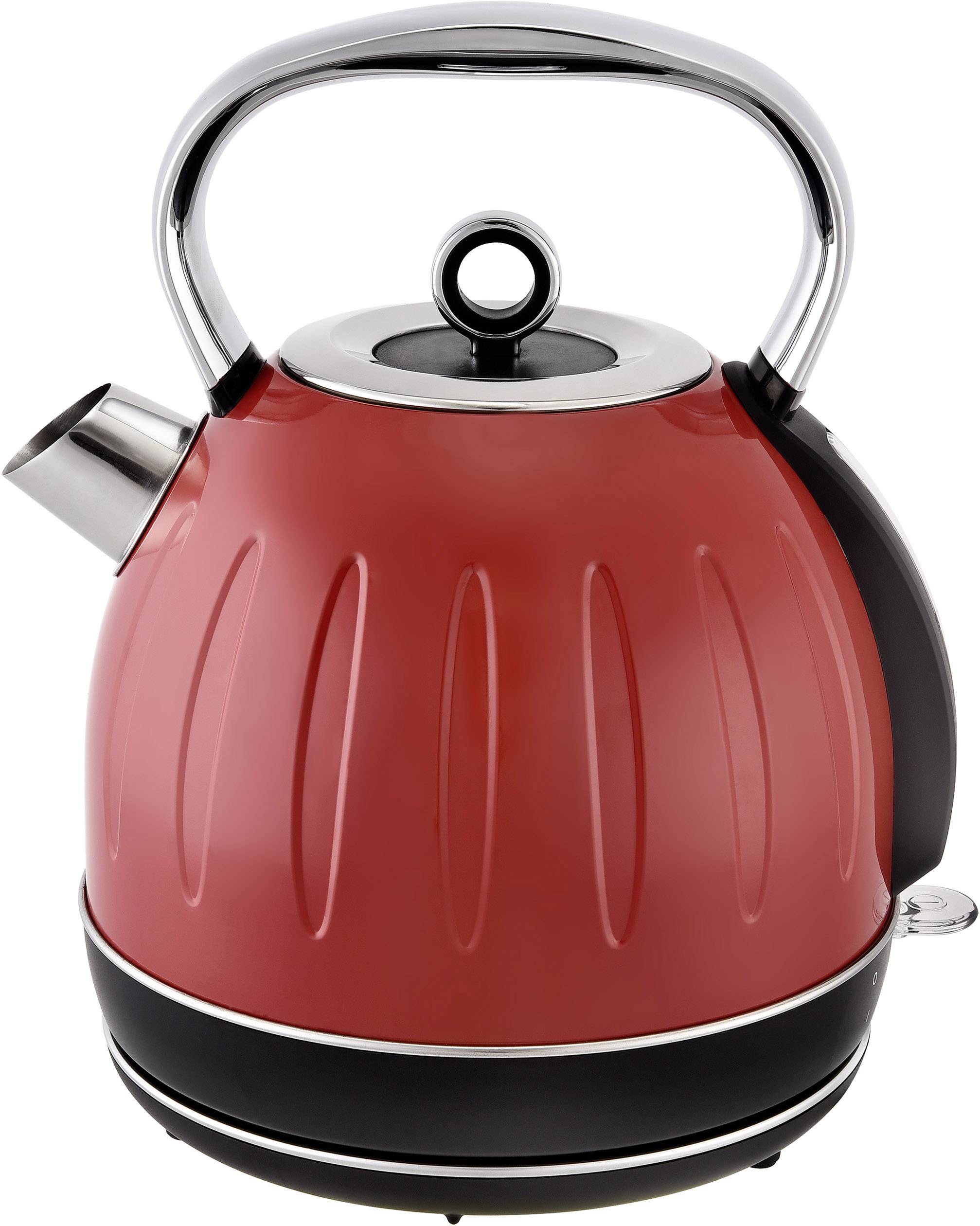 TKG Team Kalorik TKG JK 2500 R Retro Wasserkocher Rot