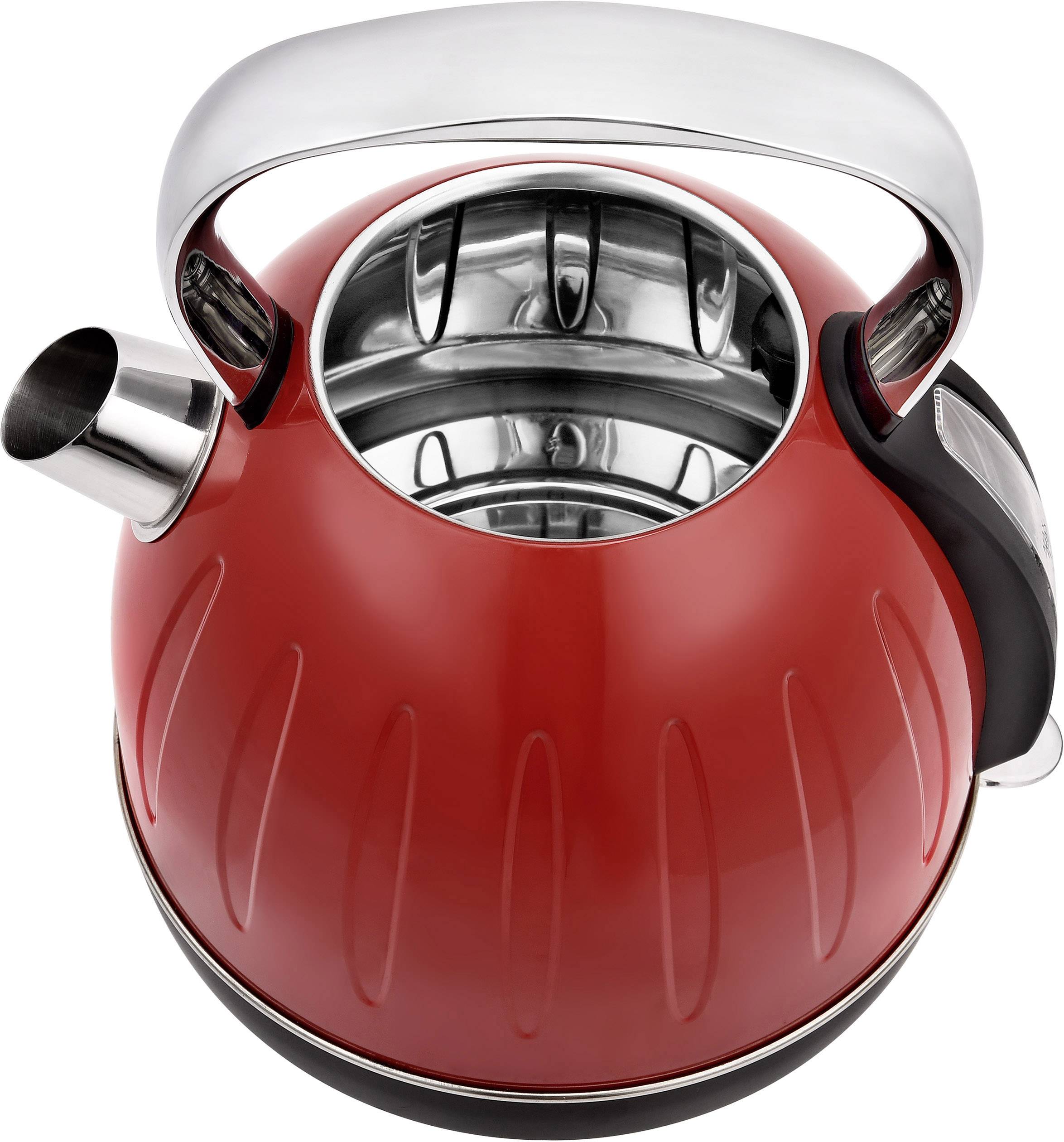 TKG Team Kalorik TKG JK 2500 R Retro Wasserkocher Rot