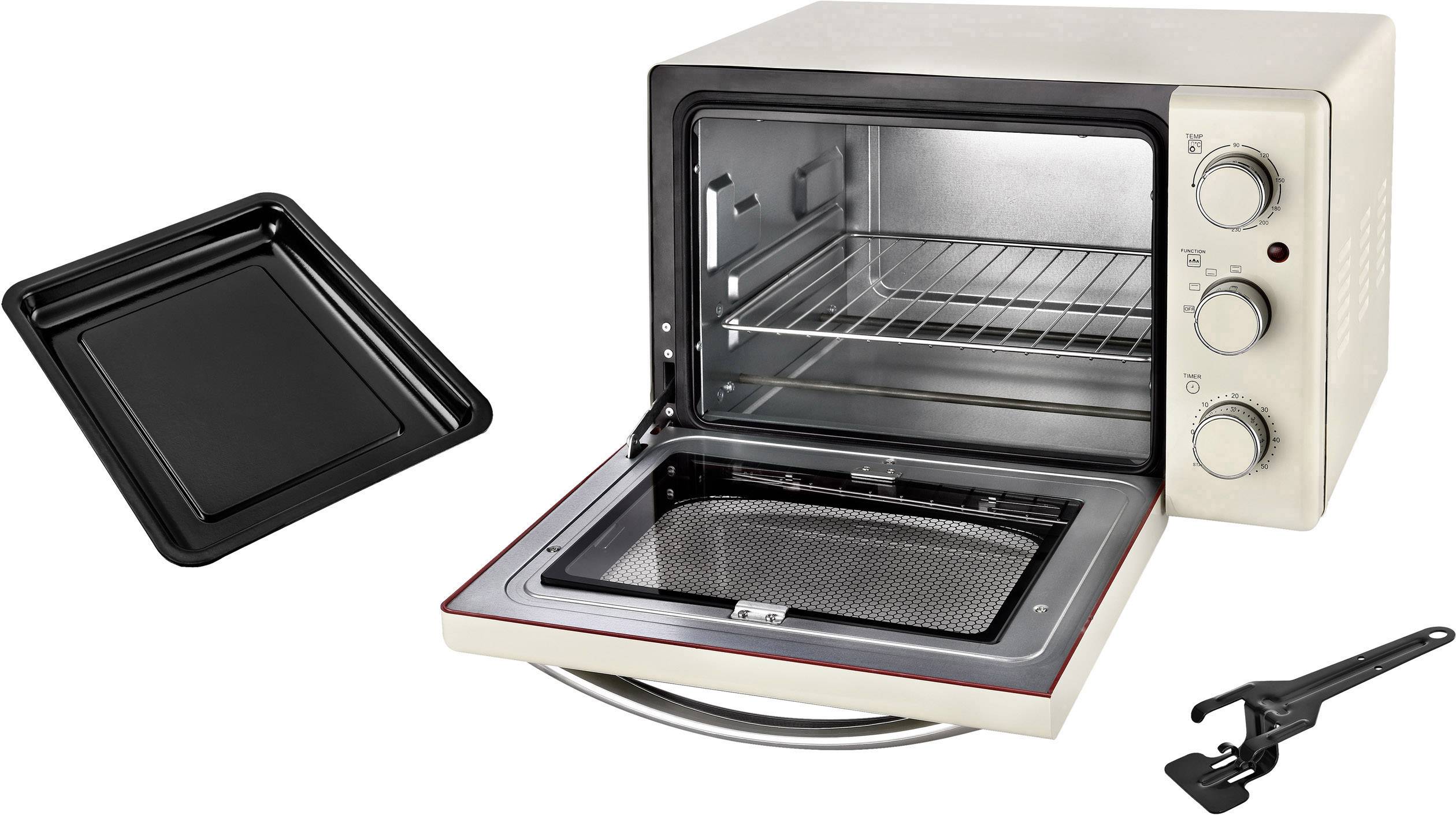 TKG Team Kalorik TKG OT 2500 Minibackofen Temperaturvorwahl, Timerfunktion 19.5l