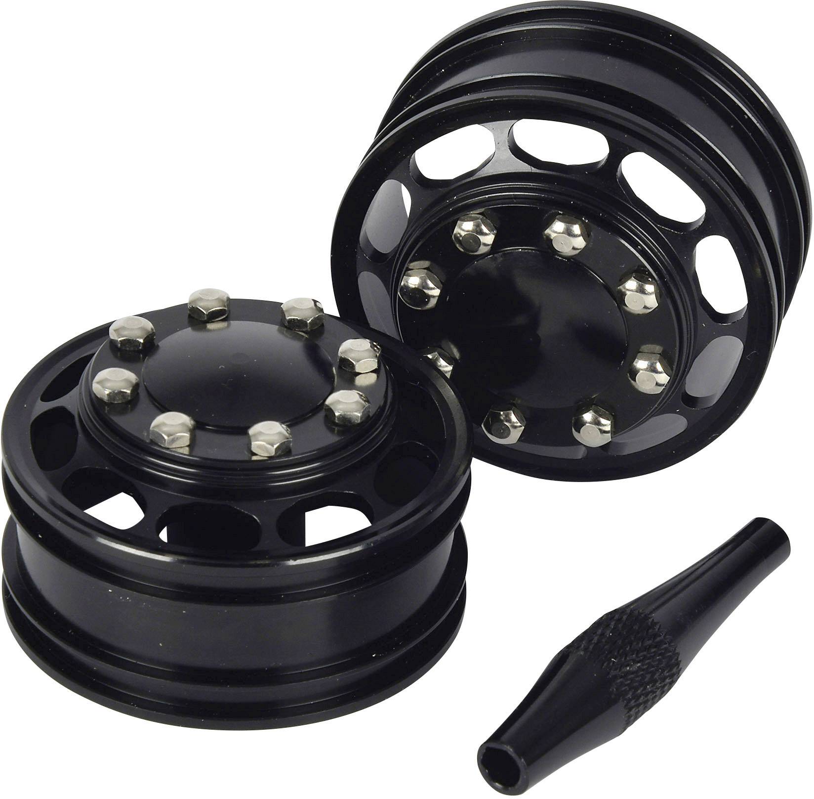 Carson Modellsport 1:14 LKW Felgen Aluminium Euro-Optik Schwarz 2St.